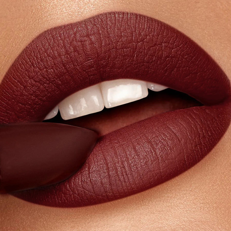 1PC Professional Lipstick Waterproof Lips Makeup Long Lasting Pigment Nude Brown Red Lipsticks Velvet Matte Lip Tint Cosmetics HIP