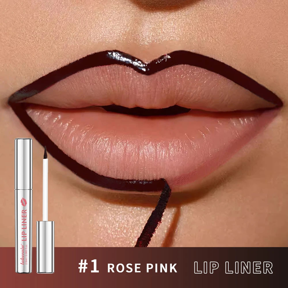 Lip Liner Pencil Peel Off Lip Stain Tattoo Long Wearing Matte Waterproof Smudge Proof Transfer Proof Lip Cosmetic For All Day HIP