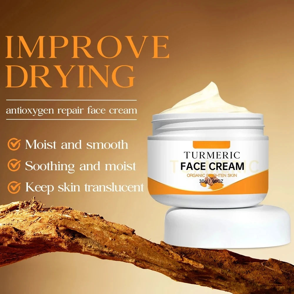 Turmeric Brightening Face Cream – Fine Lines & Moisture 50g Brightening Face Cream HIP
