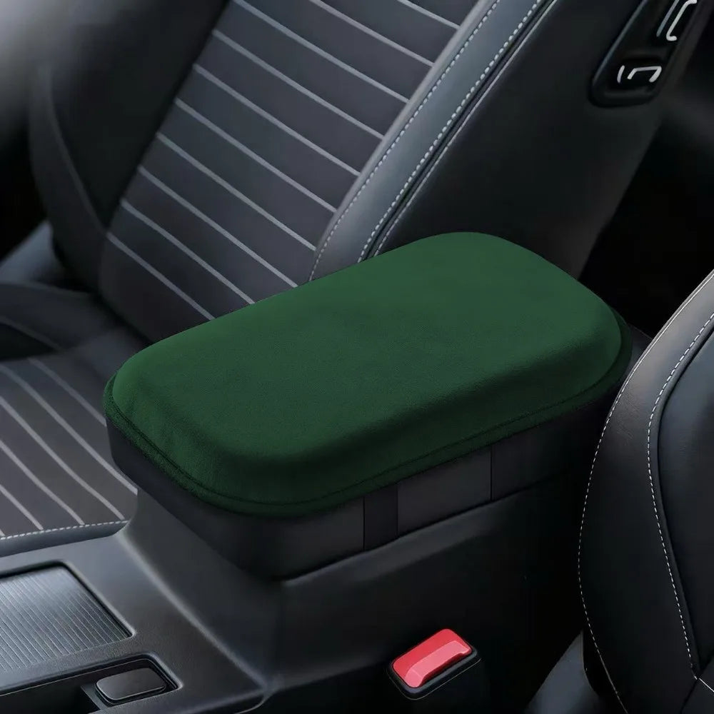 Universal Plush Car Armrest Cushion Pad – Ergonomic Comfort Car Armrest Pad HIP Green