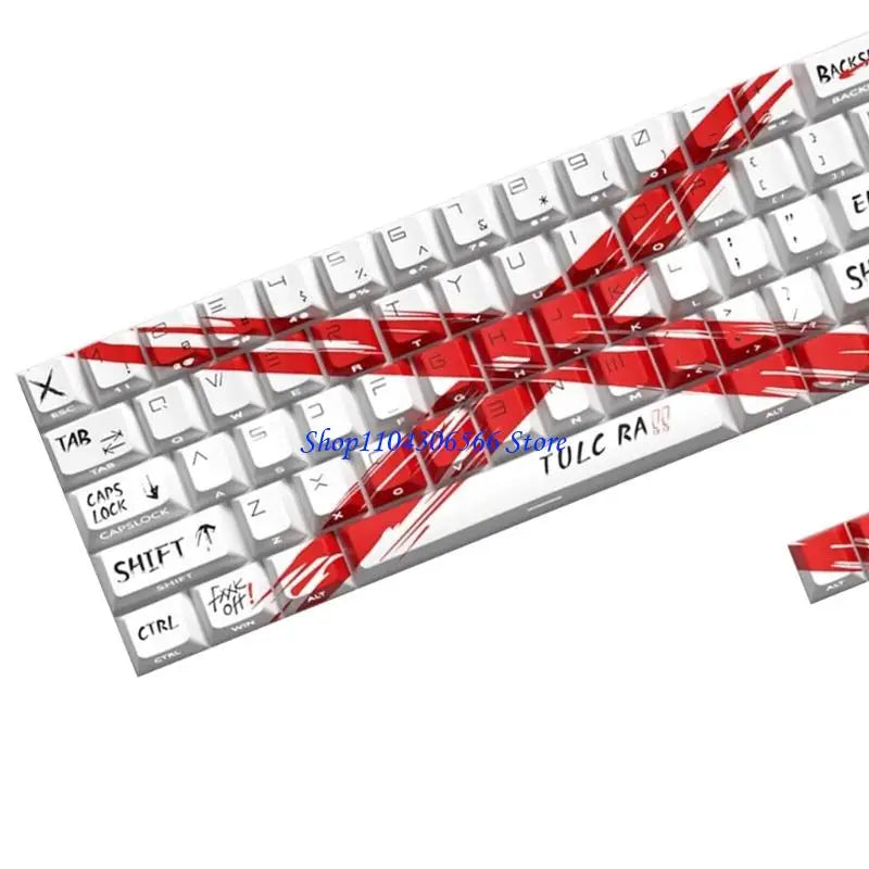 74-Key Objection Sustained Backlit Keycaps – Side-Lit Print Mechanical Keycap Set HIP