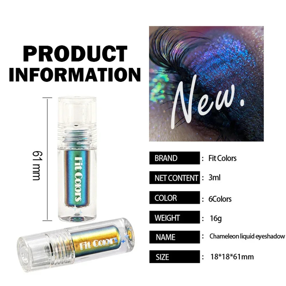Multi-Chrome Shifting Pigments Chameleon Liquid Eyeshadow Long Lasting Multichrome Duochrome Eyeshadow Pigments Liquid Eyeshadow HIP