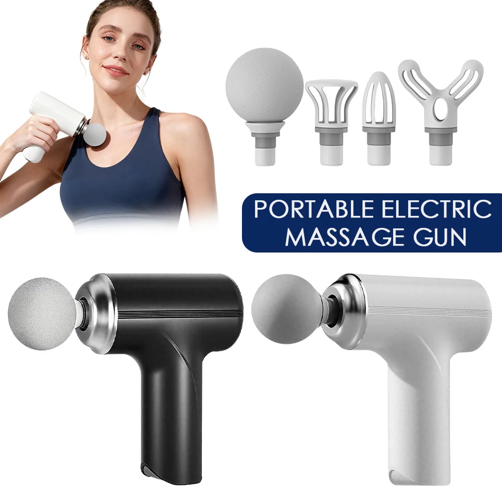 Mini Portable Electric Massage Gun – 6-Speed Fascia Gun Electric Massage Gun HIP