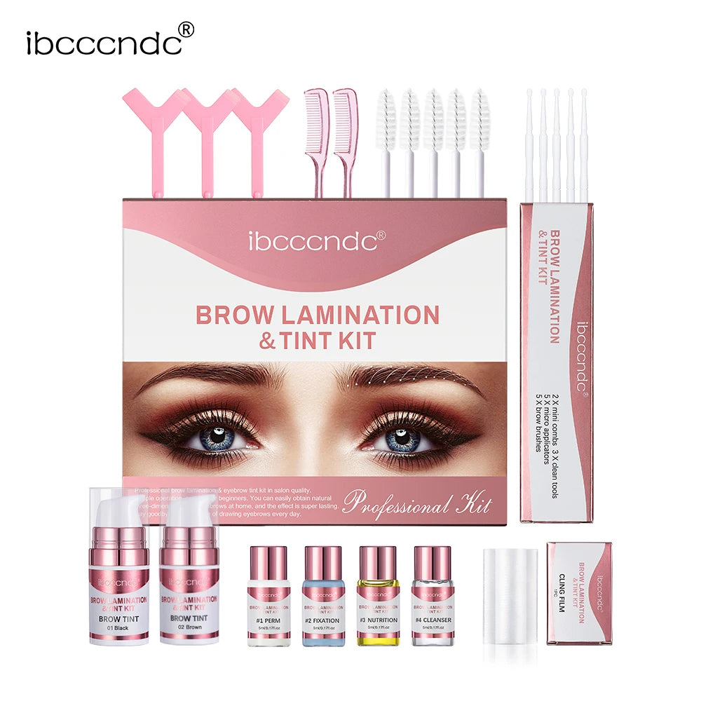 Permanent Brow or Lash Lift and Tint Kit Brow Lamination Eyelash Lifting Perming Lashes Black Brown Dye Eyes Makeup HIP eyebrow