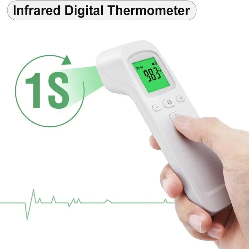 Non-Contact Infrared Thermometer & Finger Pulse Oximeter Health Monitoring Device HIP