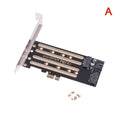 NVMe M.2 to PCIe X4 & SATA Dual-Purpose Adapter with Bracket SSD Adapter Card HIP A