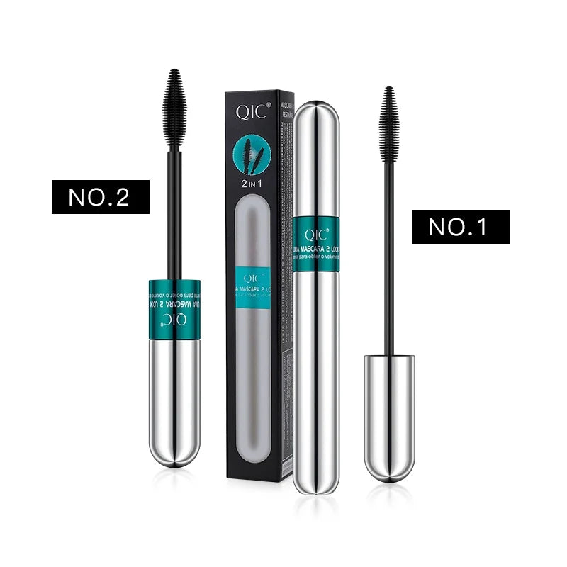 QIC 2-in-1 4D Silk Fiber Mascara – Waterproof Volume & Length 4D Silk Mascara HIP 01 9g