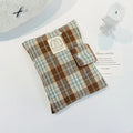 6-7 Inch E-Reader Sleeve – Plaid Padded Shockproof Pouch E-Reader Sleeve HIP brown grid-7 inches