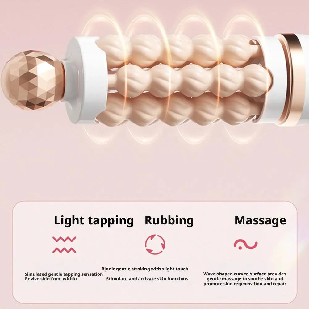 New 3D Wave Roller Rotation Massager Facial Lifting Soothing Treatment Device Skin Tightening Tool Anti Aging Beauty Instrument HIP