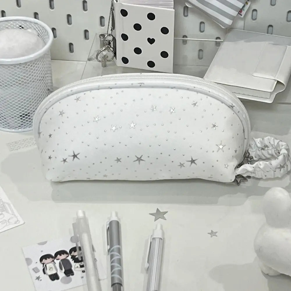 Shell-Shape Star Print Pencil Case – Large Capacity Pouch Pencil Case Pouch HIP