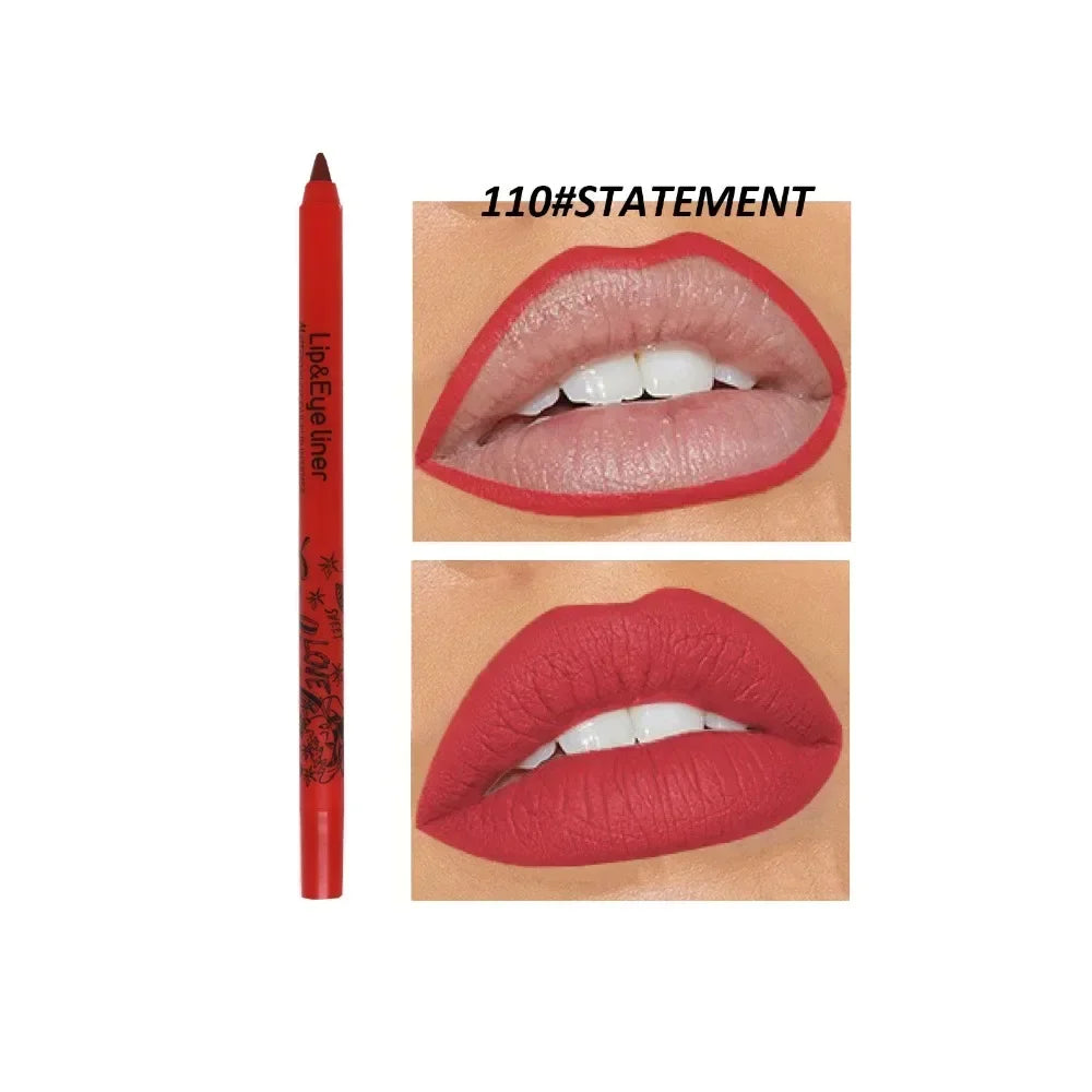 20 Color Slim Lip Liner Pencil Sexy Pink Brown Rose Lip Outline Matte Nude Lipstick Contouring Tint Waterproof Crayon Pen Makeup HIP 10