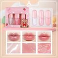Dragon Ranee Pearly Mirror Lip Gloss Set – 3-Piece Glaze Mirror Lip Gloss Set HIP A