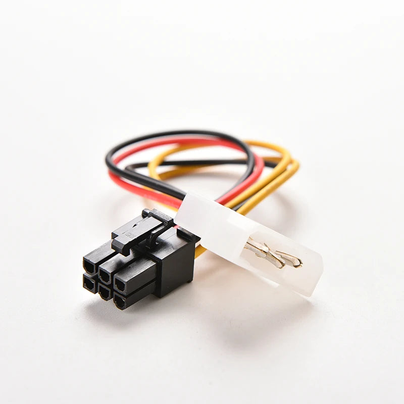 4-Pin to 6-Pin PCI-E GPU Power Adapter Cable | eelhoe GPU Power Adapter Cable HIP Style1