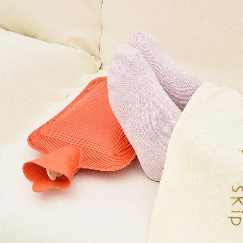 Hot Water Bottle Rubber Bag Cute Cartoon Winter Warm Relaxing Safe Heat Cold Large Hot Water Bag Hand Feet Warmer Girls Pocket HIP