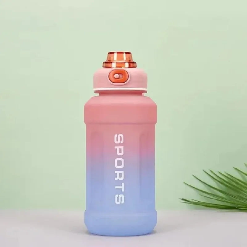 1300ml Color-Changing Gradient Sports Water Bottle with Straw Sports Water Bottle HIP