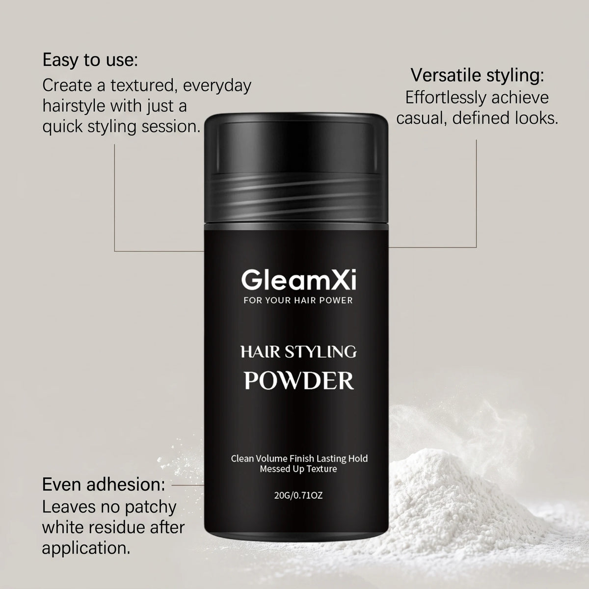 Volumizing Hair Powder – Matte Finish, Oil Control & Root Lift Hair Styling Powder HIP