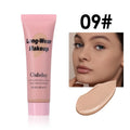 10 Colors Long Wear Liquid Foundation Waterproof Matte Makeup Base Full Coverage Pore Minimizing Creamy Foundation Face Makeup HIP 09