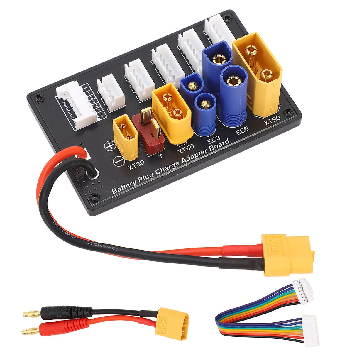 Parallel Charging Board XT90 XT30 EC3 EC5 T XT60 6S Battery Balance Charger Adapter Board HIP Charging board