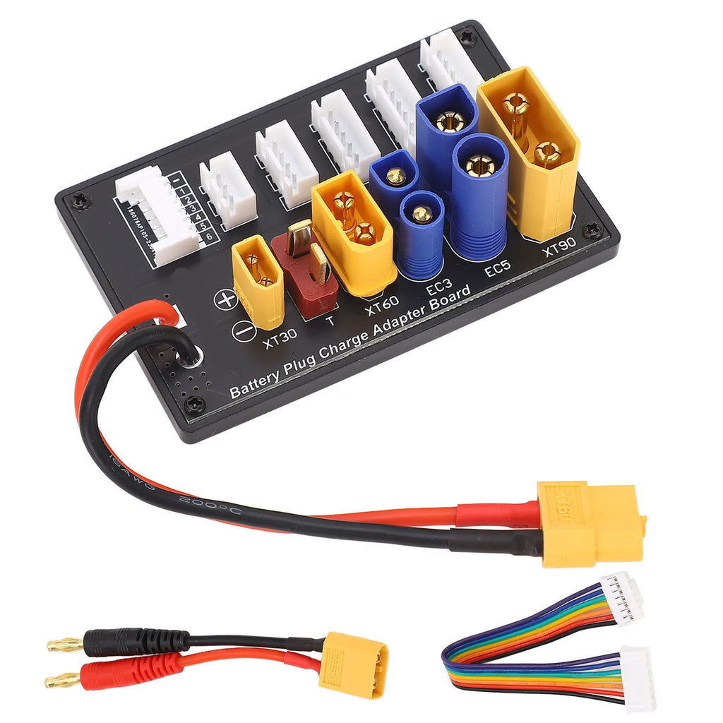 Parallel Charging Board Adapter XT90 XT30 EC3 EC5 T XT60 6S Battery Balance Charger Adapter Board HIP Charging board