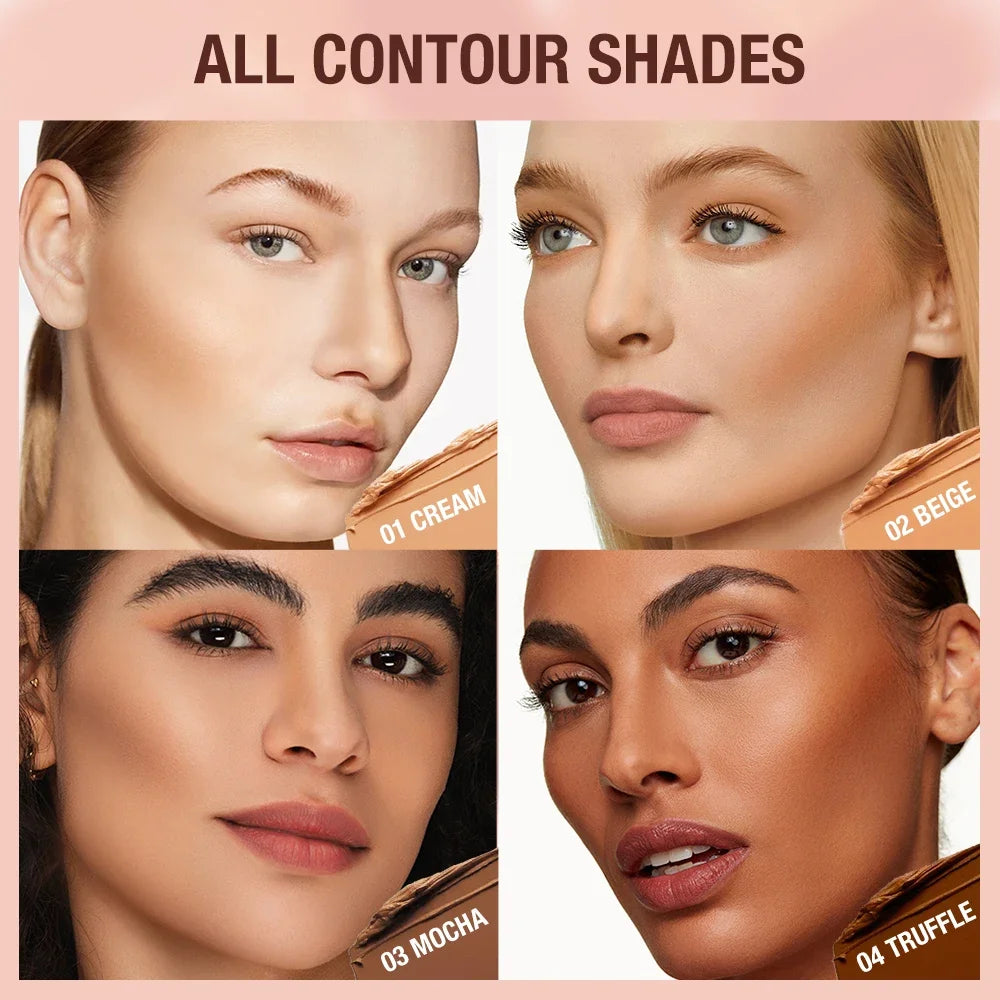 O.TWO.O Contour Stick Cream Long-wear Lightweight Brighten Stick Easy to Sculpt Face Concealer Bronzer Contouring Makeup Pen HIP