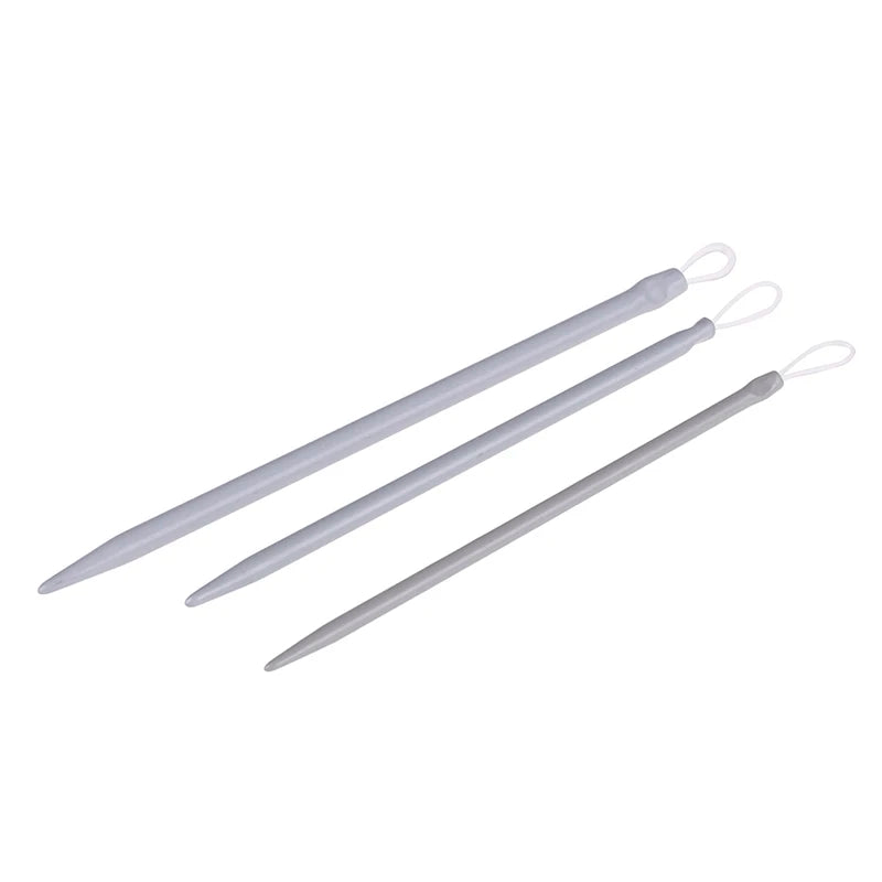 Big Eye Aluminum Knitting Needles – 3-Piece Yarn Sewing Set Knitting Needle Set HIP