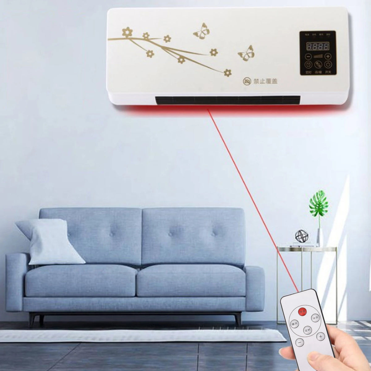 Cooling and Heating Air Conditioner Small Wall Mounted Air Conditioner for Living Room Bedroom Office HIP