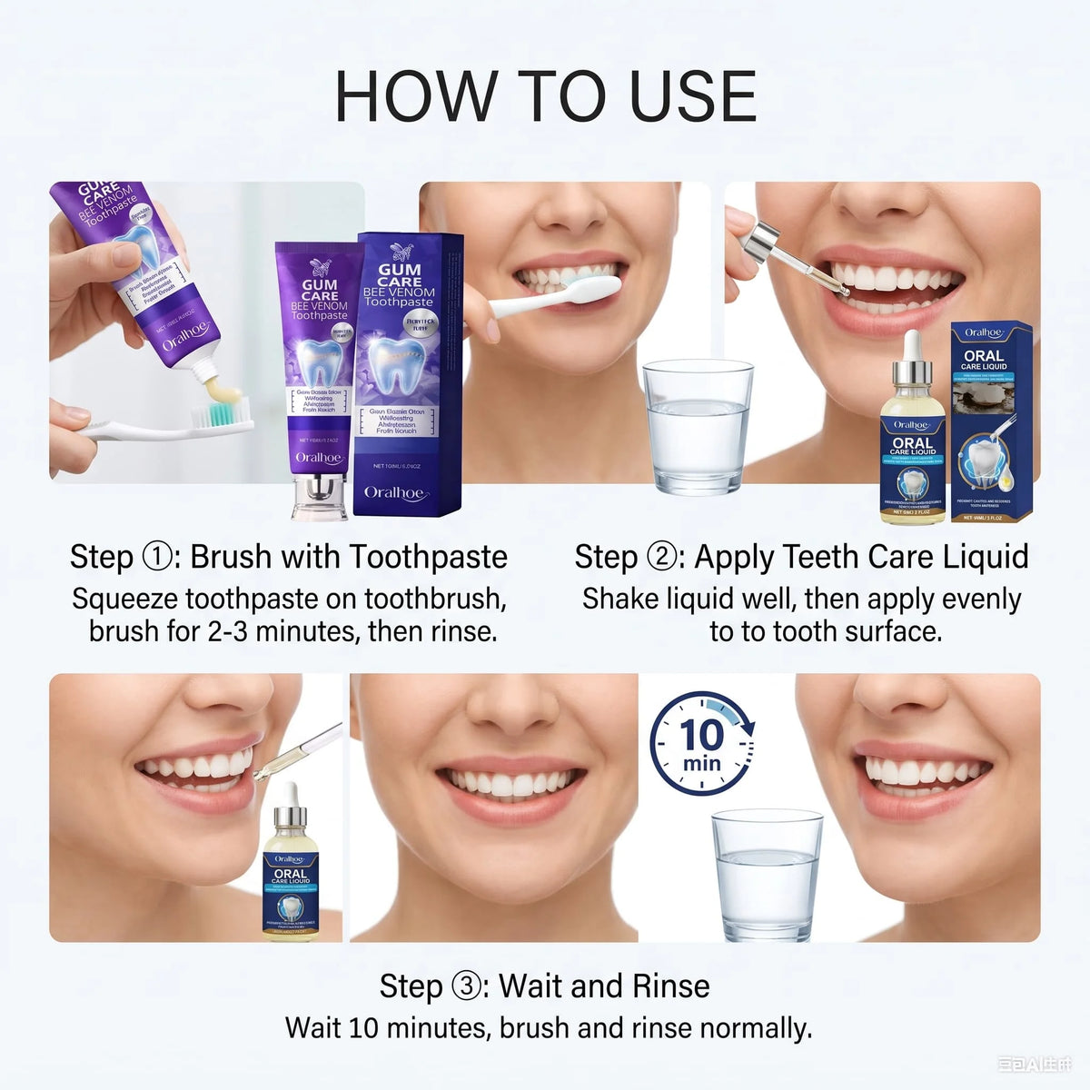Enamel Care Toothpaste & Dental Serum Kit – Fresh Breath Dental Care Kit HIP