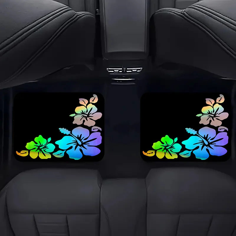 4-Piece Floral Car Floor Mats – All-Season Universal Fit Car Floor Mats HIP
