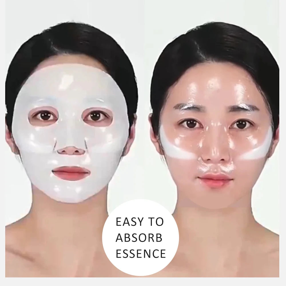 5-Pack Collagen Split Sheet Face Masks – Hydrating & Firming Collagen Sheet Mask HIP