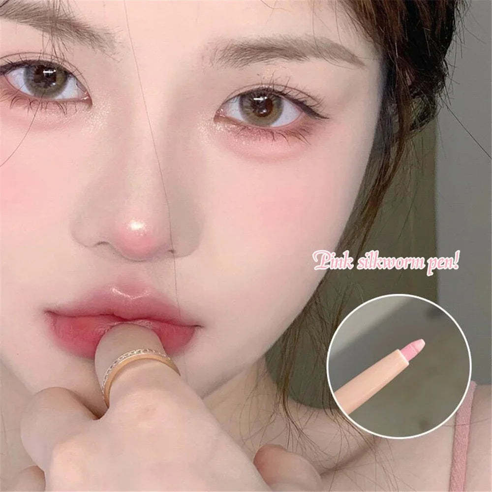 Glitter Eyeshadow Pen Pearlescent Matte Diamond Eyeliner Pen Waterproof Highlight Brighten Silkworm Makeup Pencil Shiny Eyelids HIP