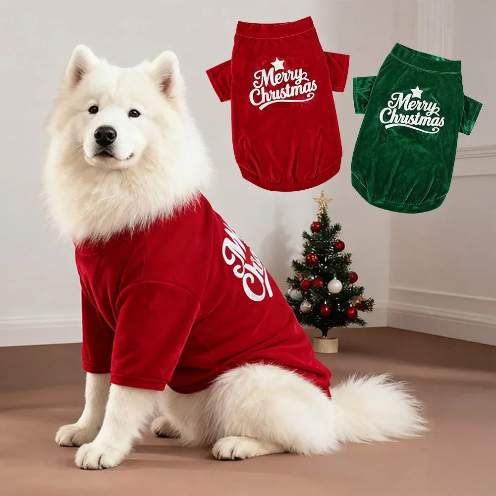 L-6XL Autumn/Winter Warm Dog Clothing Medium and Large Dog Jacket Coat Pet Wool Pajama jumpsuit Thicken Dog Hoodies Pet Supplies HIP
