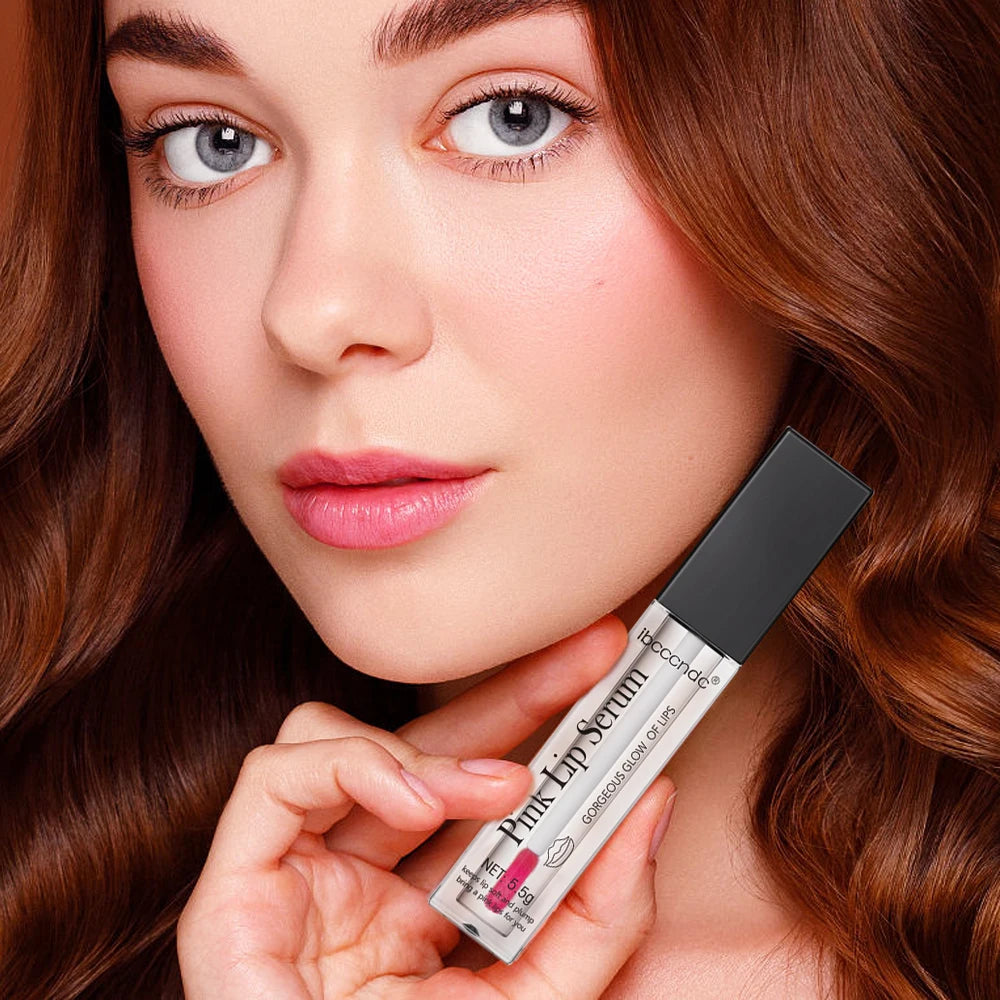 Natural Pink Serum Lips Pink Fresh Remove Dark Lips Gel Lightening Essence Cream Balm Repair Fine Line Brighten Lip Exfoliator HIP