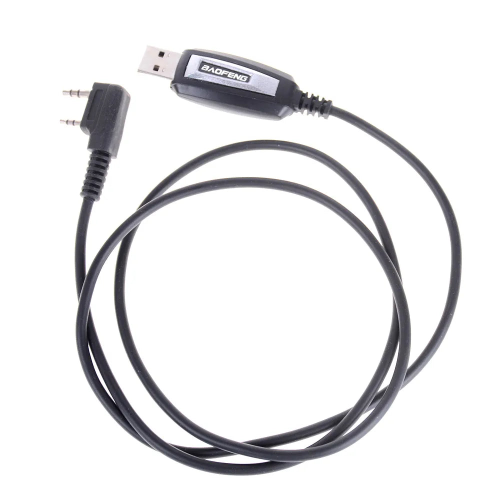 USB 2-Pin Programming Cable & CD for UV-5R BF-888S Radios Radio Programming Cable HIP One Size