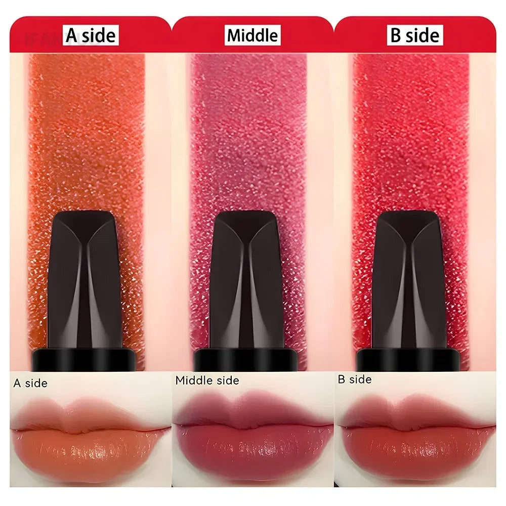 Orange Lipstick Silky Smooth Matte Long-wear Gel Eyeliner 3color Lip Gloss 2IN1 Makeup Pen Lipliner Stick Sexy Women Cosmetics HIP