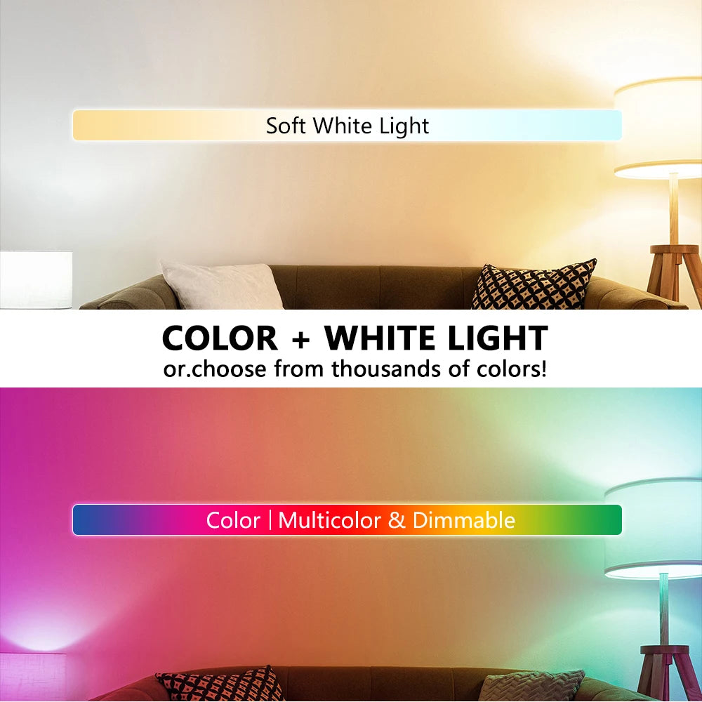 E27 RGBW LED Bulb 5W 10W 15W with IR Remote Control RGB LED Bulb HIP
