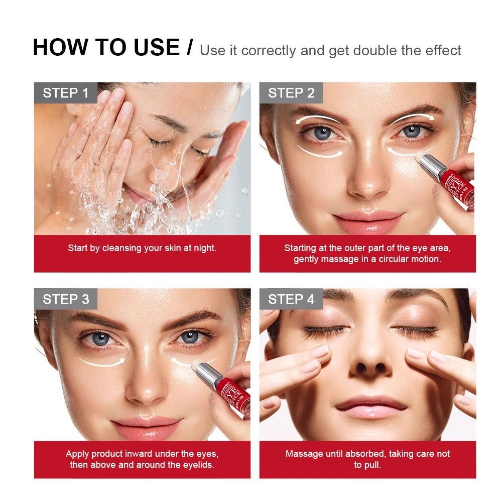 Retinol Eye Cream Lightening Dark Circles Firming Skin Instant Eye Repair Serum Stick for women Women Eyes Care HIP