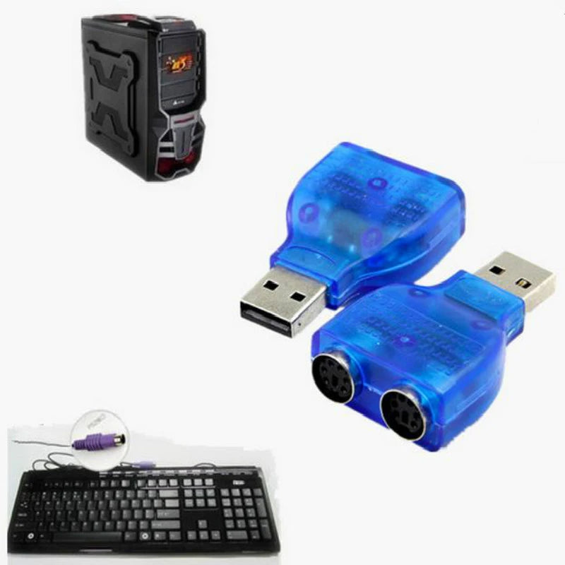 USB to Dual PS/2 Adapter Cable – Keyboard & Mouse Converter USB PS/2 Adapter HIP