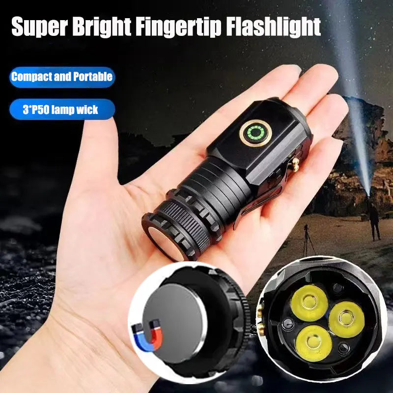 ESMARTER Mini EDC Flashlight 1000 Lumen – 3-LED, Rechargeable LED EDC Flashlight HIP