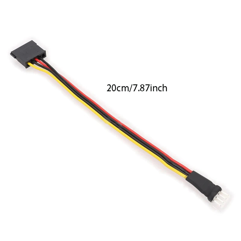 15-Pin SATA to 4-Pin FDD Power Adapter Cable 18AWG | OULLX Power Adapter Cable HIP