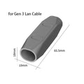 IP67 Waterproof RJ45 Adapter for Starlink Gen3 | Ethernet Coupler Ethernet Coupler Adapter HIP Dark Grey