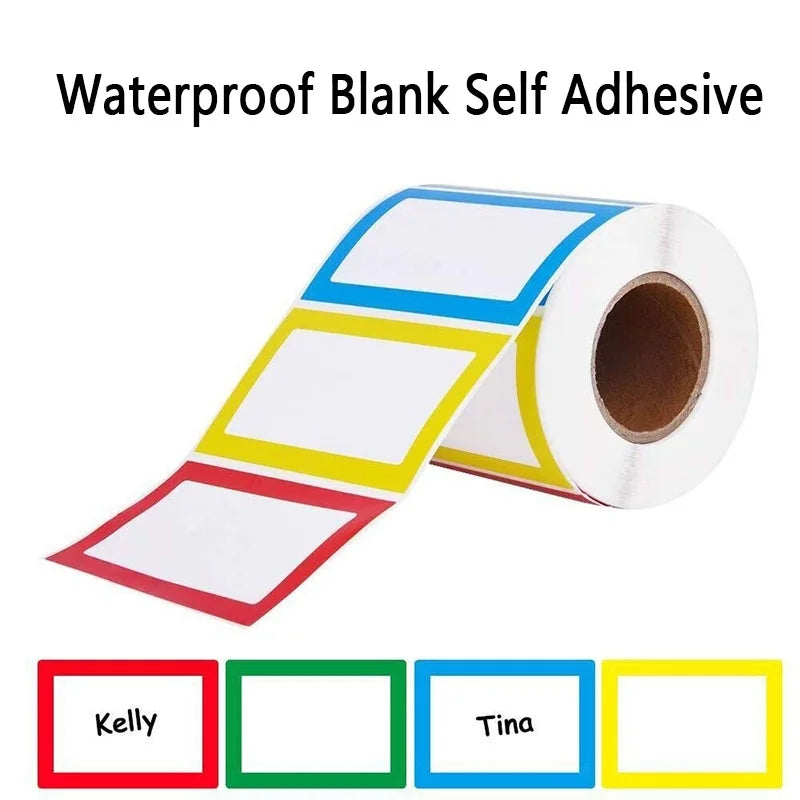 250-Pack Removable Blank Sticker Labels – Home & Office Blank Sticker Labels HIP