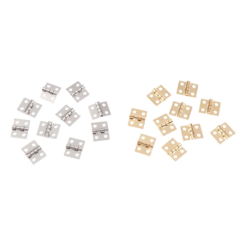 10pcs Mini Brass Door Hinges for RC Crawler & Scale Truck Models RC Model Hardware HIP