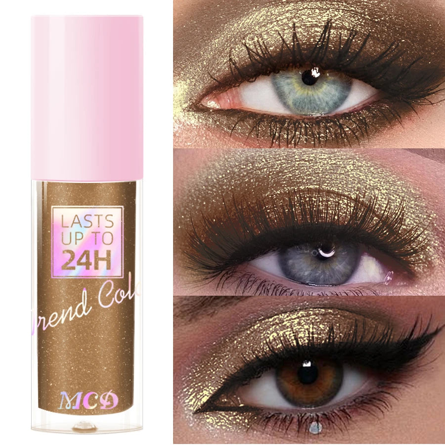 MCD 8-Color Metallic Liquid Eyeshadow – Waterproof Glitter Liquid Eyeshadow HIP