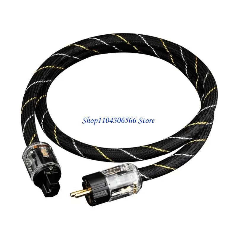 HiFi Power Cord Gold-Plated Contacts – Low Noise Audio Cable HiFi Power Cable HIP