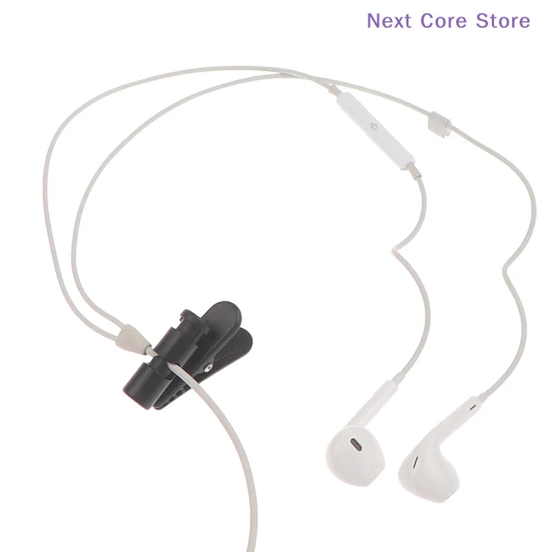 Earphone Cable Clips – Cord Clamp & Winder for Headsets (2/5 Pc) Earphone Cable Clip HIP
