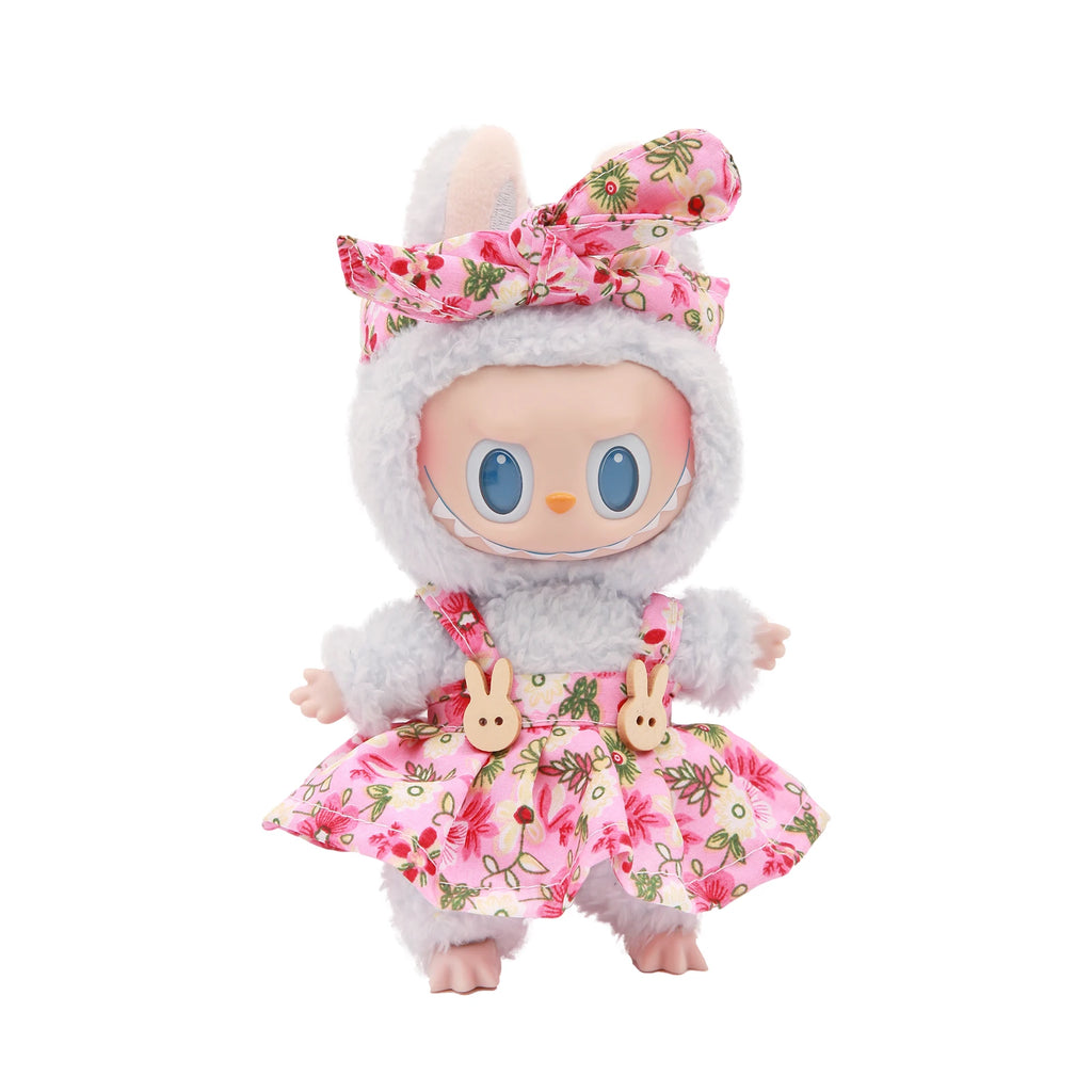 Plush Vinyl Face Labubu Doll Clothes Skirts Plush Bag Charm Little Clothes Hairband Girl Juguates&Doll Accessories Fashion Toys HIP