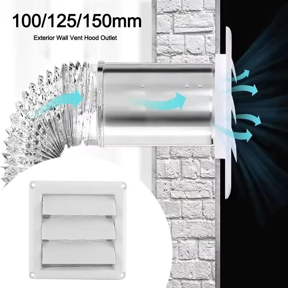 PP Louvered Air Vent Cover with Insect Screen | 3 Sizes Air Vent Cover HIP