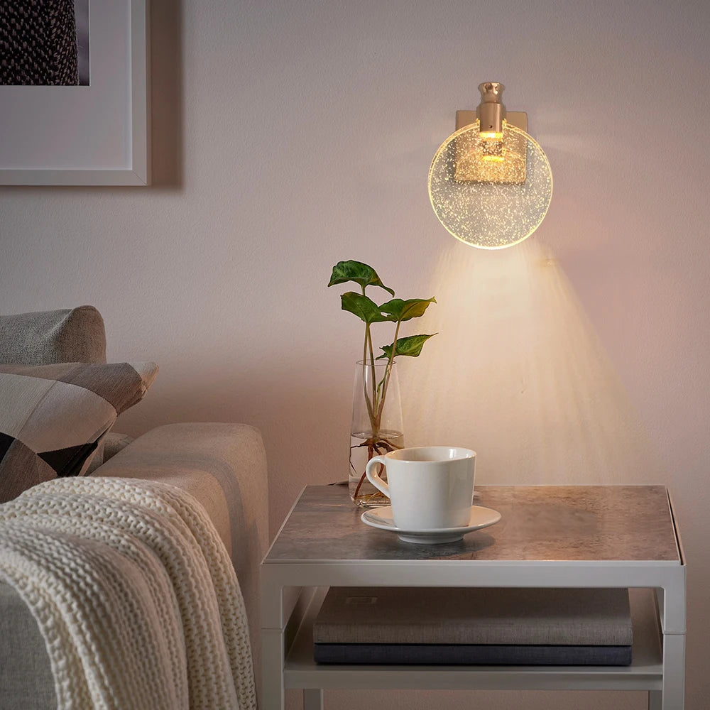 Modern Crystal LED Wall Lamp – Bedroom & Living Room Light Crystal Wall Lamp HIP
