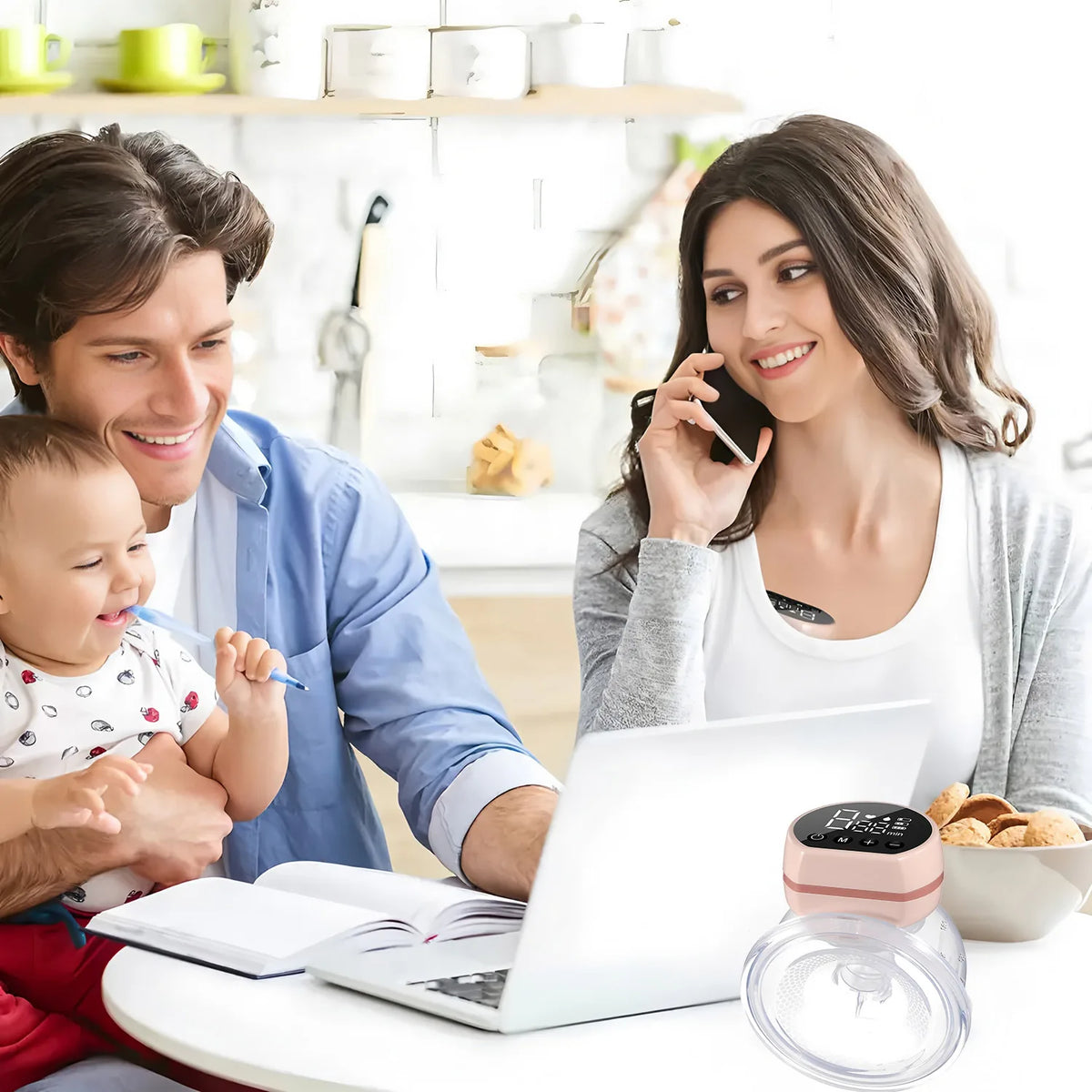 Hands-Free Wearable Electric Breast Pump – Silent & USB Wearable Breast Pump HIP