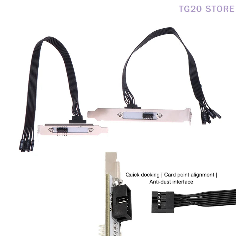 External PC Power Switch Button & Extension Cable | PCI Baffle PC Power Switch HIP